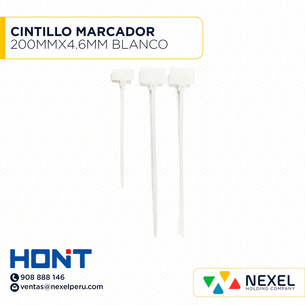 CINTILLO MARCADOR 200MMX4.6MM BLANCO HONT