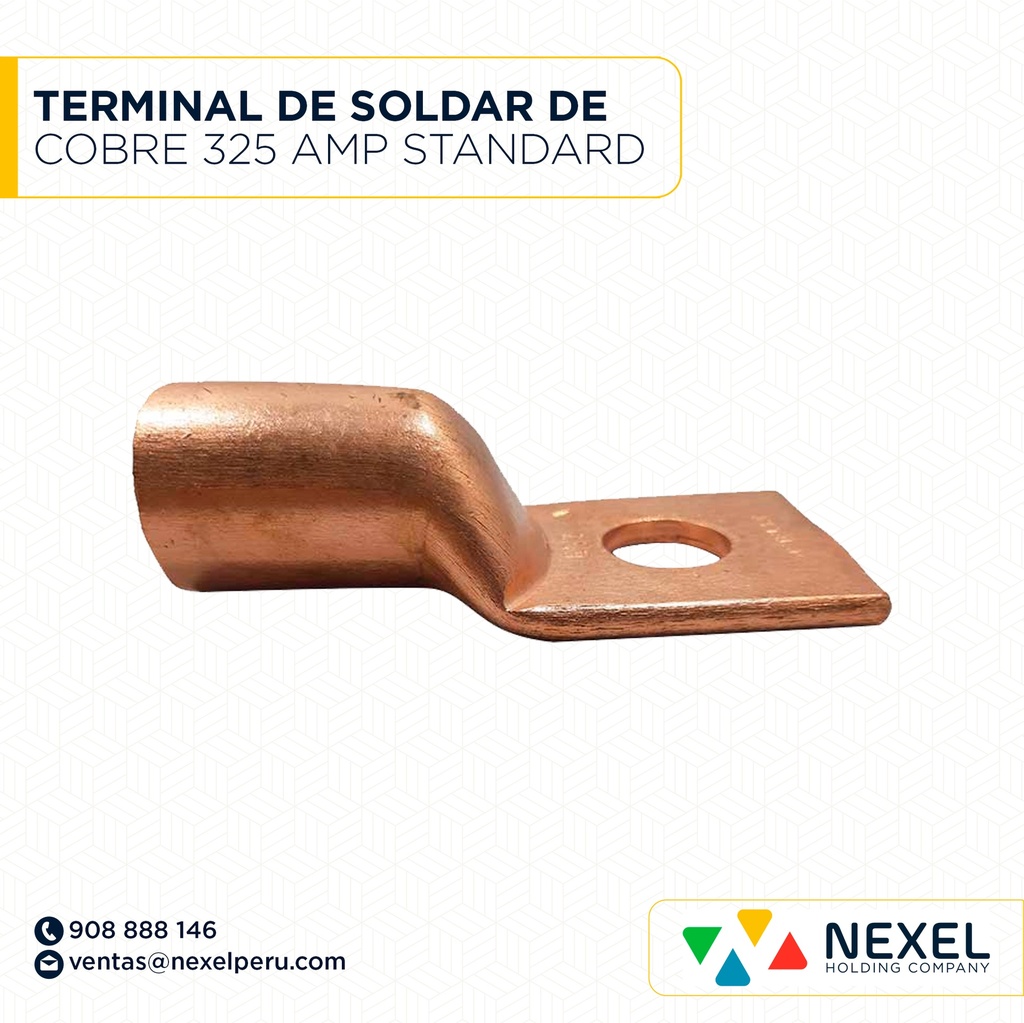 TERMINAL DE SOLDAR DE COBRE 325 AMP STANDARD