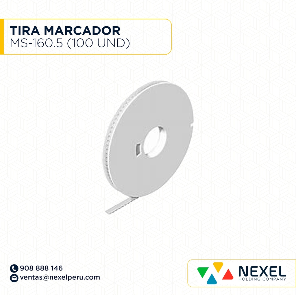 TIRA MARCADOR MS-160.5 (100 UND) NACIONAL