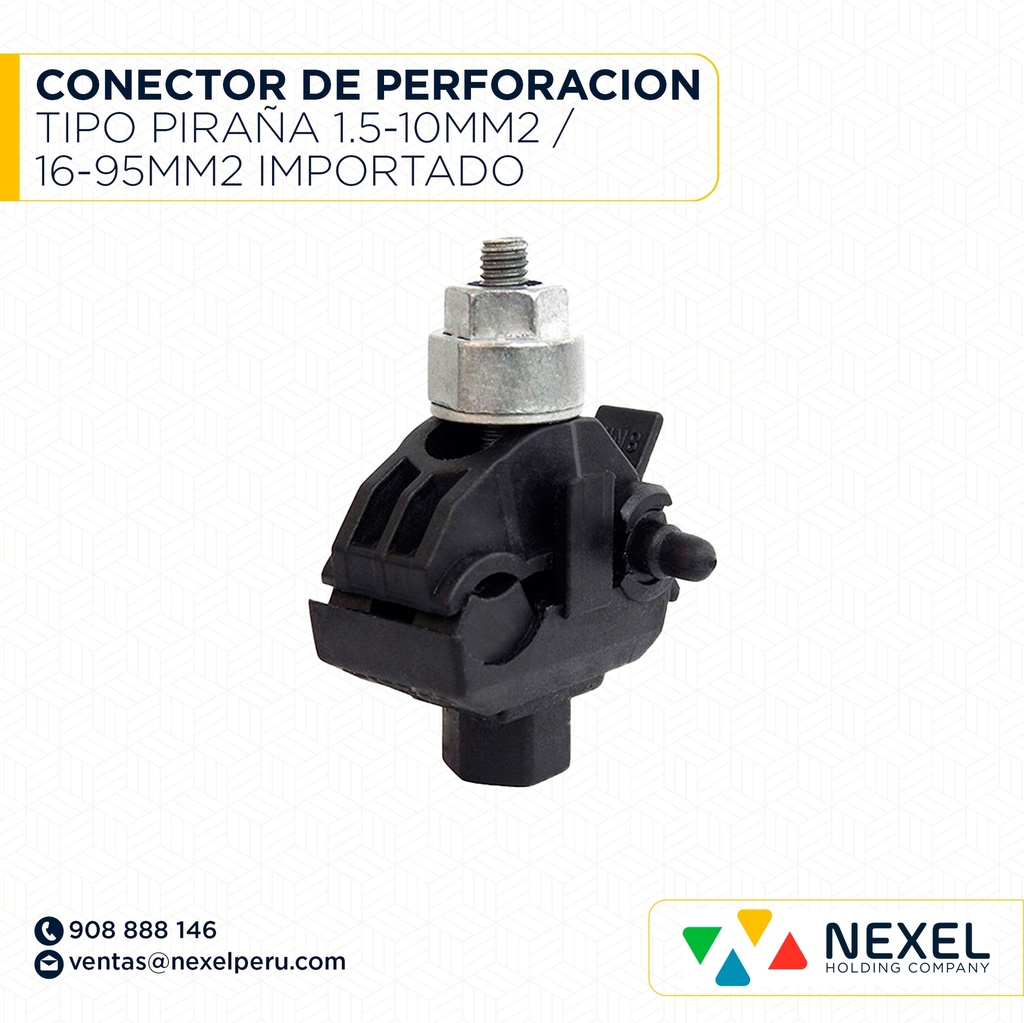 CONECTOR DE PERFORACION TIPO PIRAÑA 1.5-10MM2 / 16-95MM2 IMPORTADO