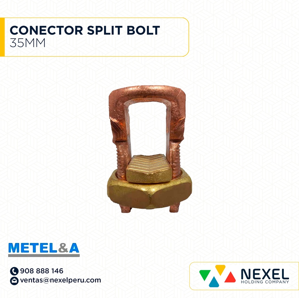 CONECTOR SPLIT BOLT 35MM METELSA