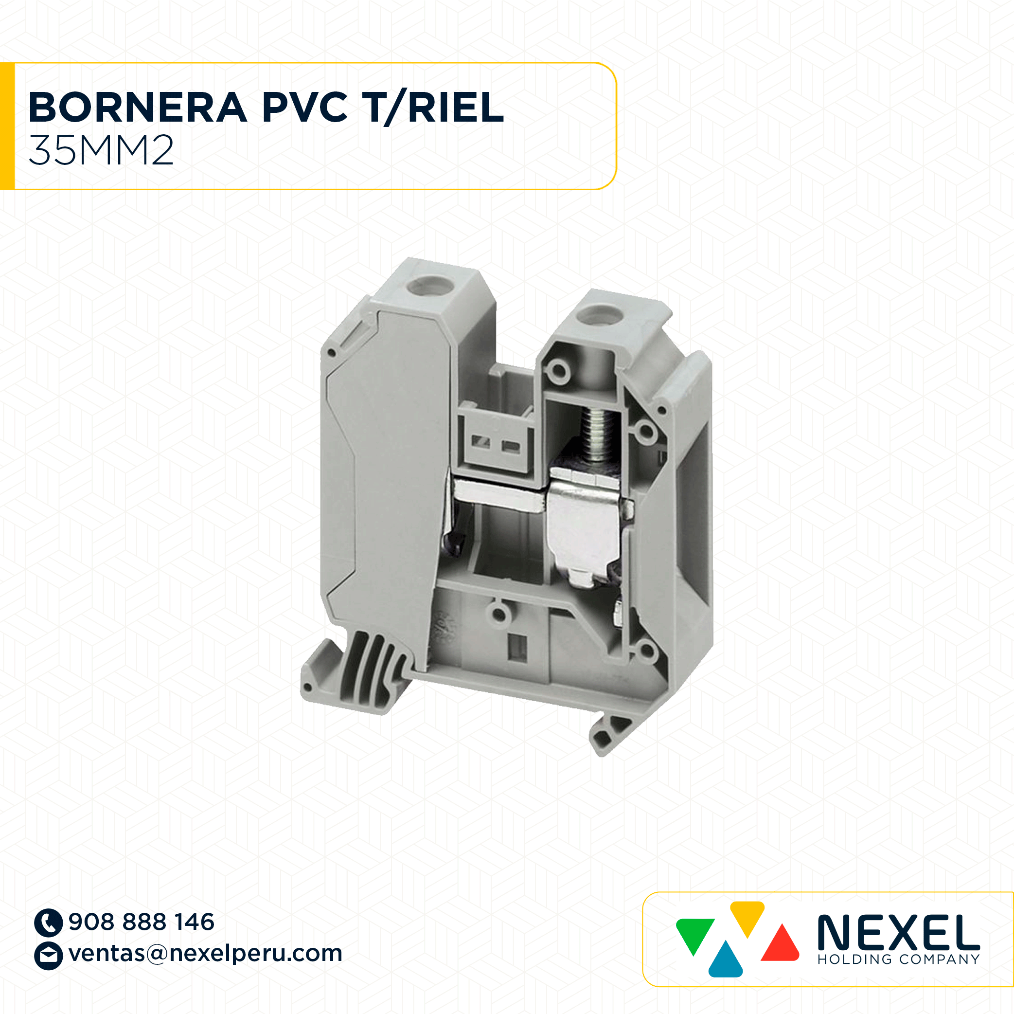 BORNERA PVC T/RIEL 35MM2 STANDARD
