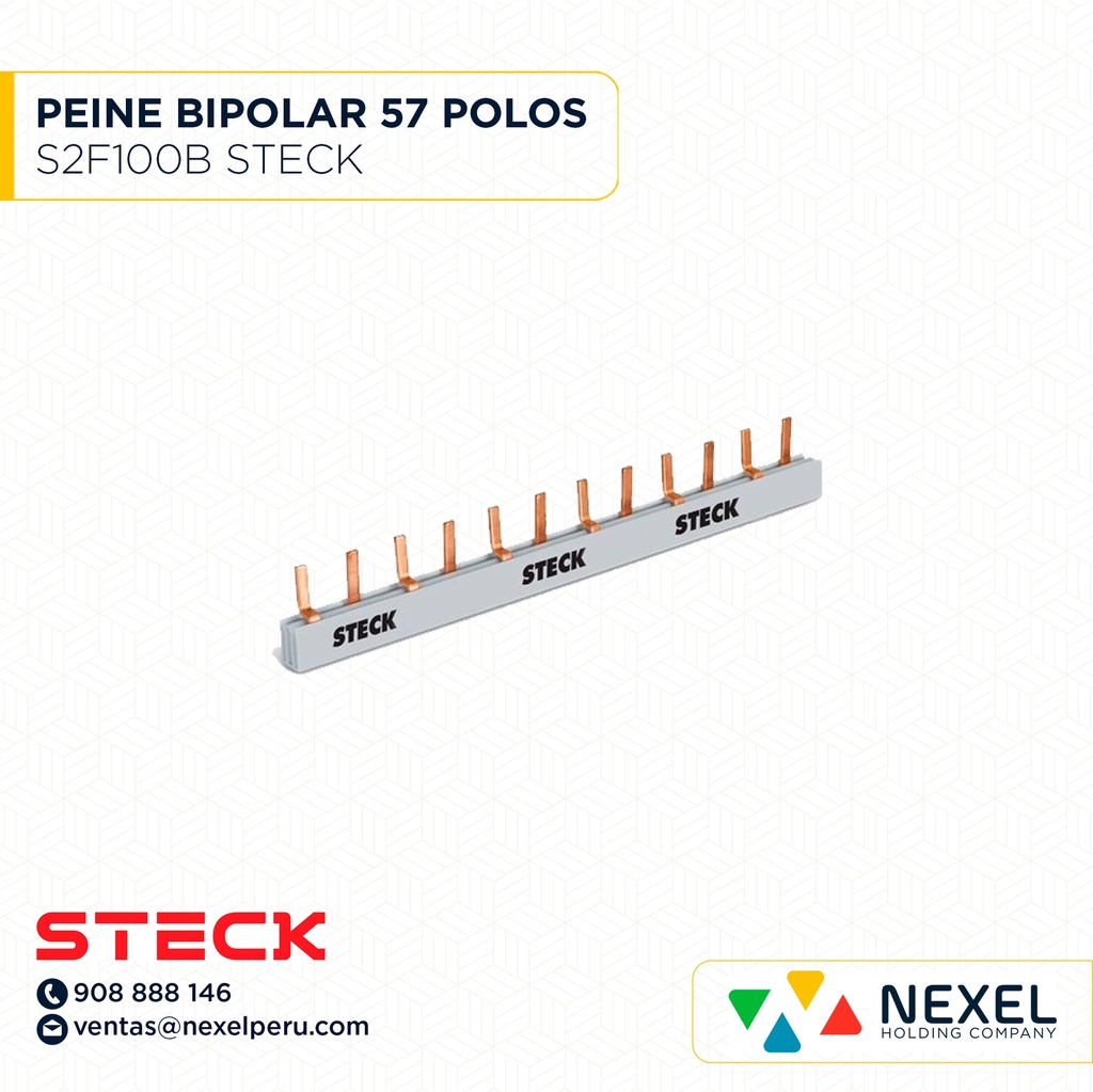 OUT- PEINE BIPOLAR T/ BARRA DISTRIB. DE 57 POLOS / S2F1000B STECK