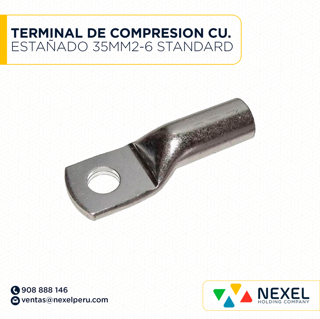 TERMINAL DE COMPRESION CU. ESTAÑADO 35MM2-6 STANDARD