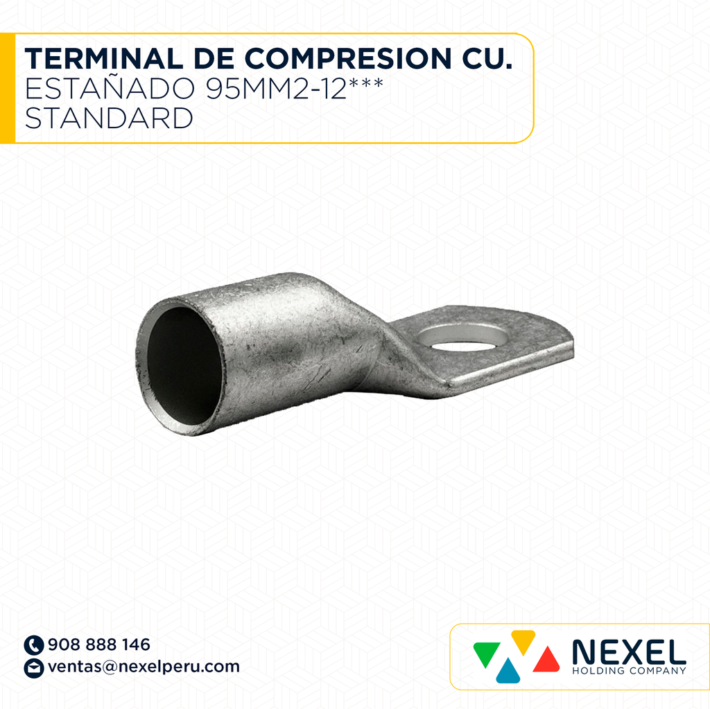 TERMINAL DE COMPRESION CU. ESTAÑADO 95MM2-12*** STANDARD