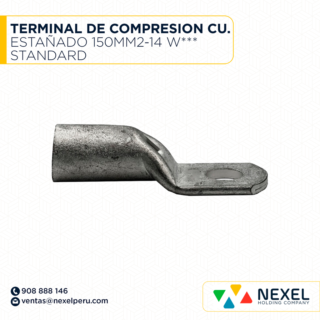 TERMINAL DE COMPRESION CU. ESTAÑADO 150MM2-14 W*** STANDARD