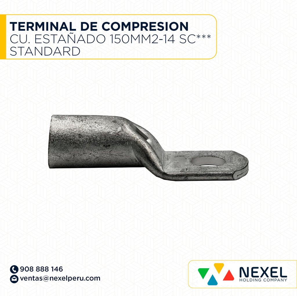 TERMINAL DE COMPRESION CU. ESTAÑADO 150MM2-14 SC*** STANDARD