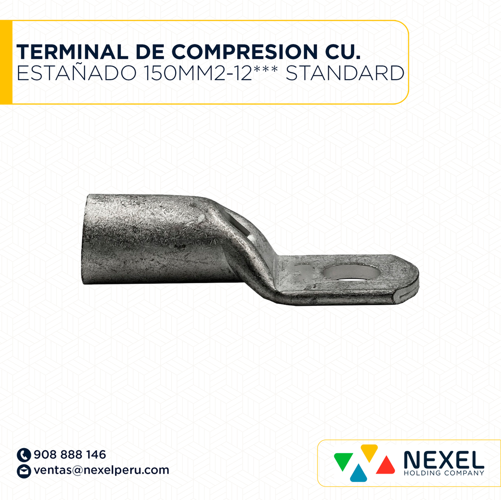 TERMINAL DE COMPRESION CU. ESTAÑADO 150MM2-12*** STANDARD