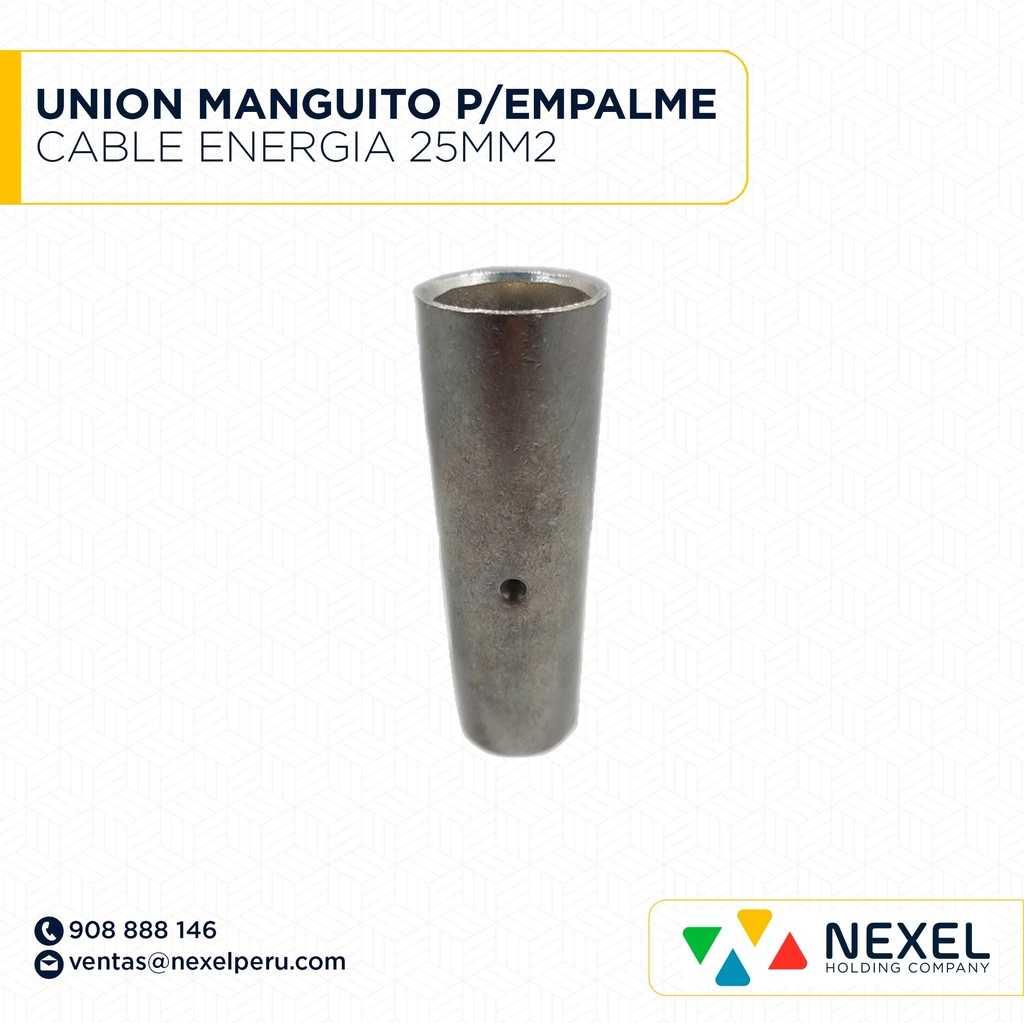 UNION MANGUITO P/EMPALME CABLE DE ENERGIA 25MM2 STANDARD