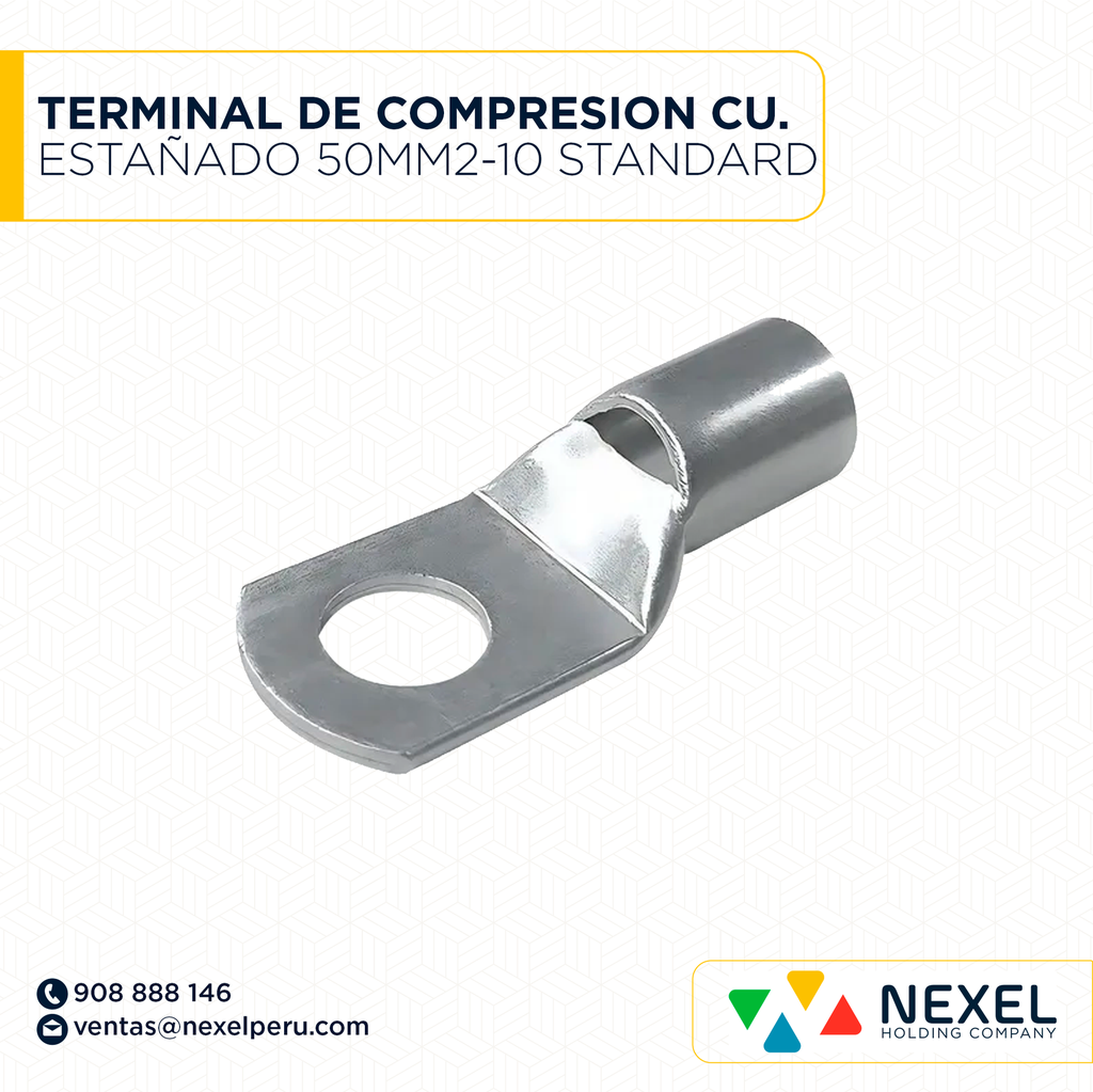 TERMINAL DE COMPRESION CU. ESTAÑADO 50MM2-10 STANDARD