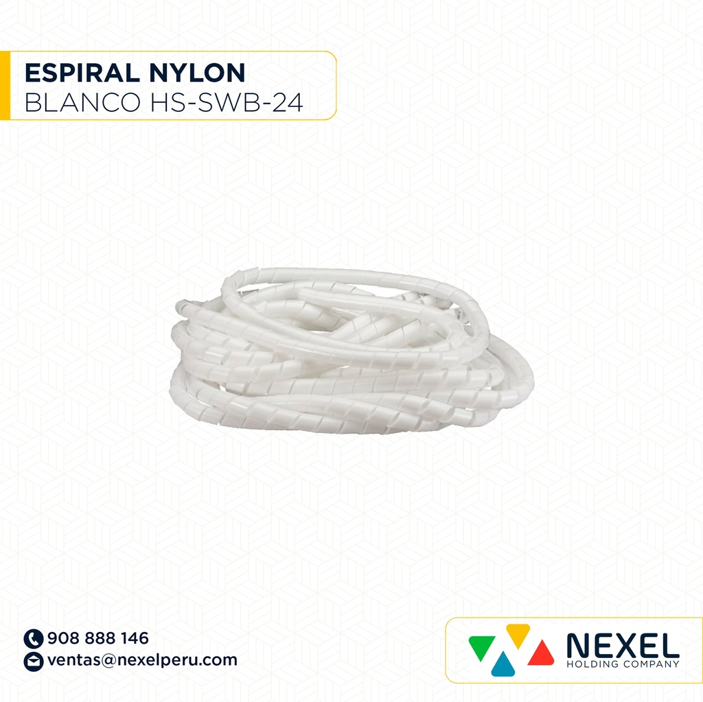 ESPIRAL NYLON HS-SWB-24 BLANCO STANDARD
