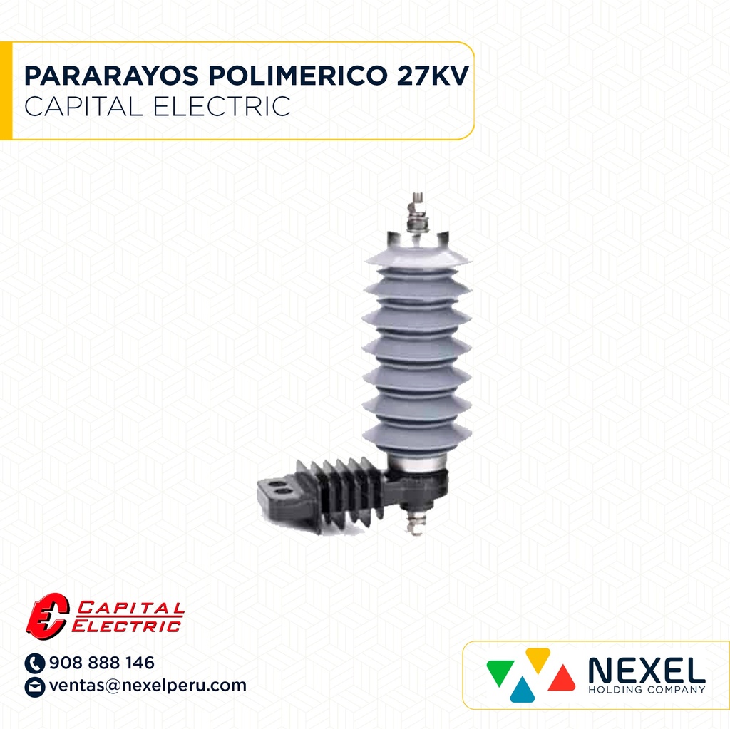 PARARAYOS POLIMERICO 27KV CAPITAL ELECTRIC