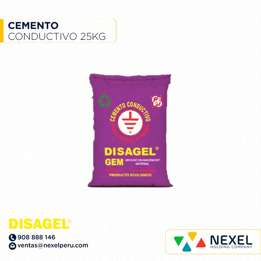 CEMENTO CONDUCTIVO 25KG DISAGEL