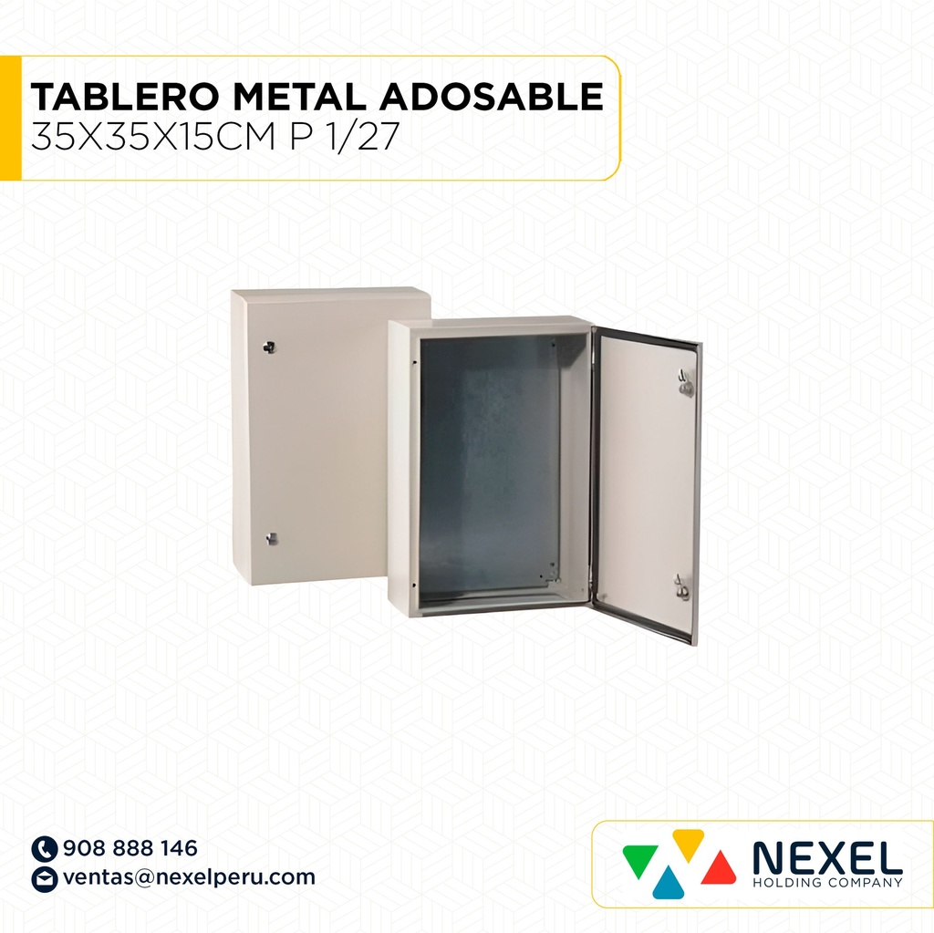 TABLERO METAL ADOSABLE 35X35X15CM P 1/27 NACIONAL