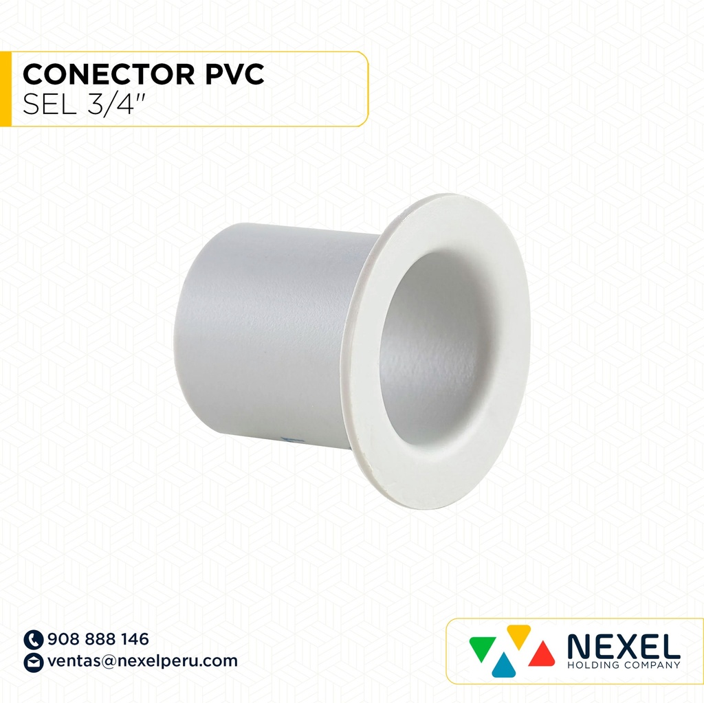 CONECTOR PVC SEL 3/4" STANDARD
