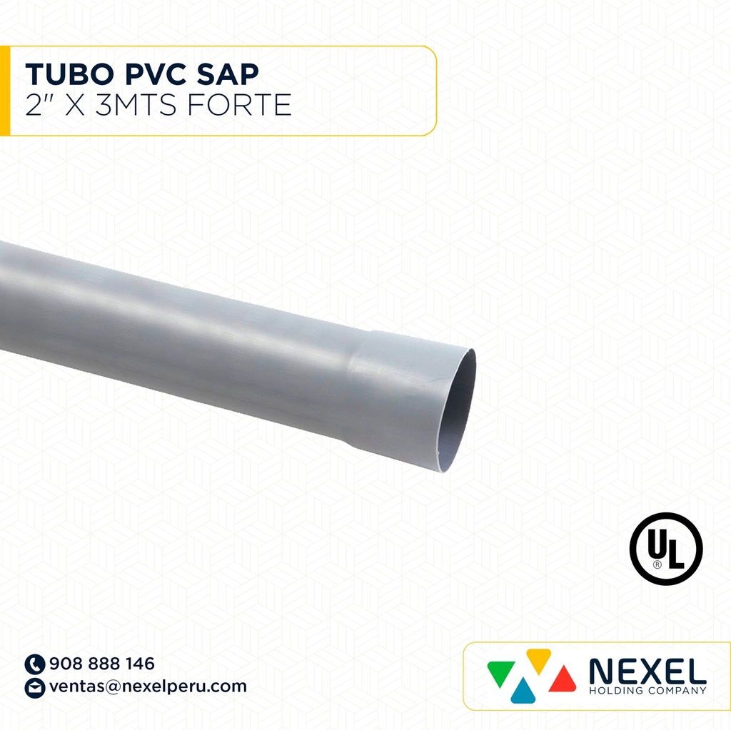 TUBO PVC SAP 2" X 3MTS FORTE (OUTLET)