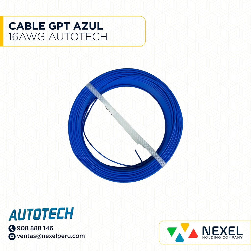 CABLE GPT 16AWG AZUL AUTOTECH