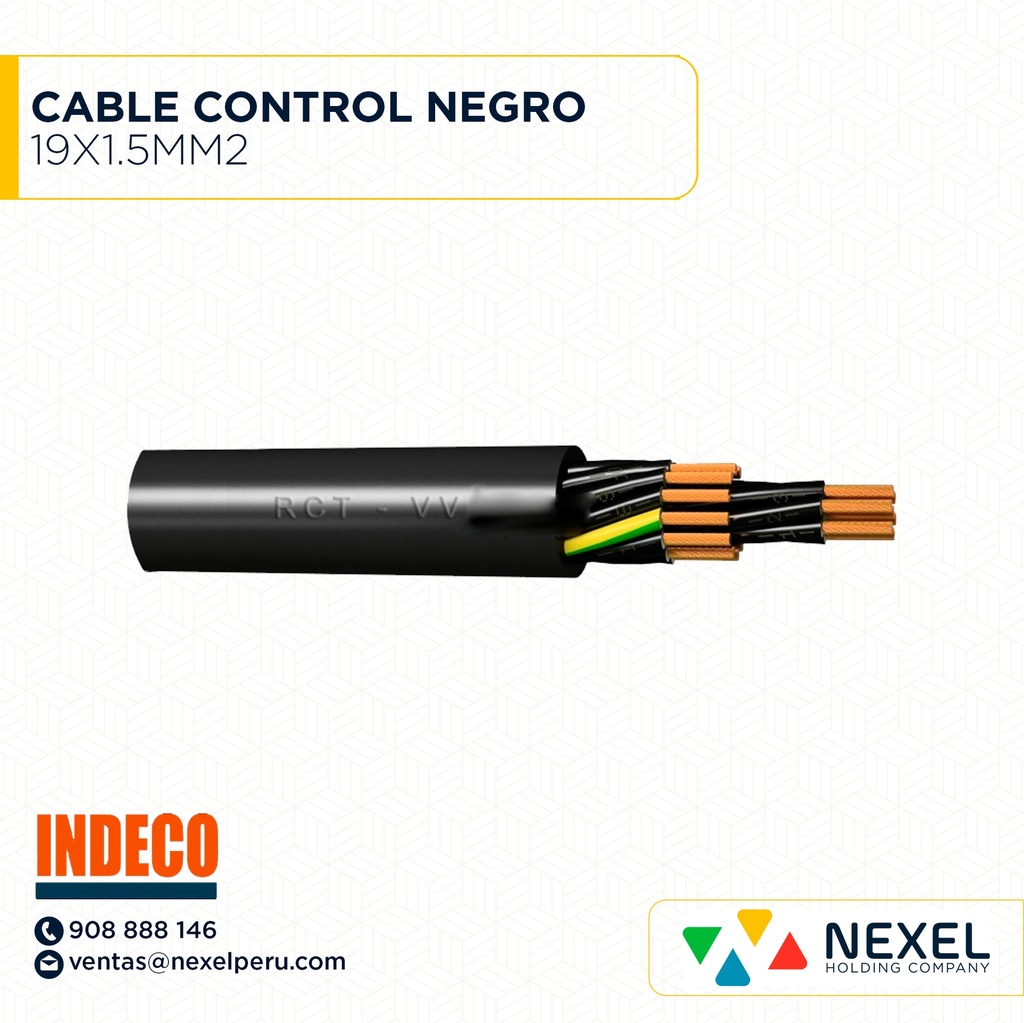 CABLE CONTROL 19X1.5MM2 INDECO