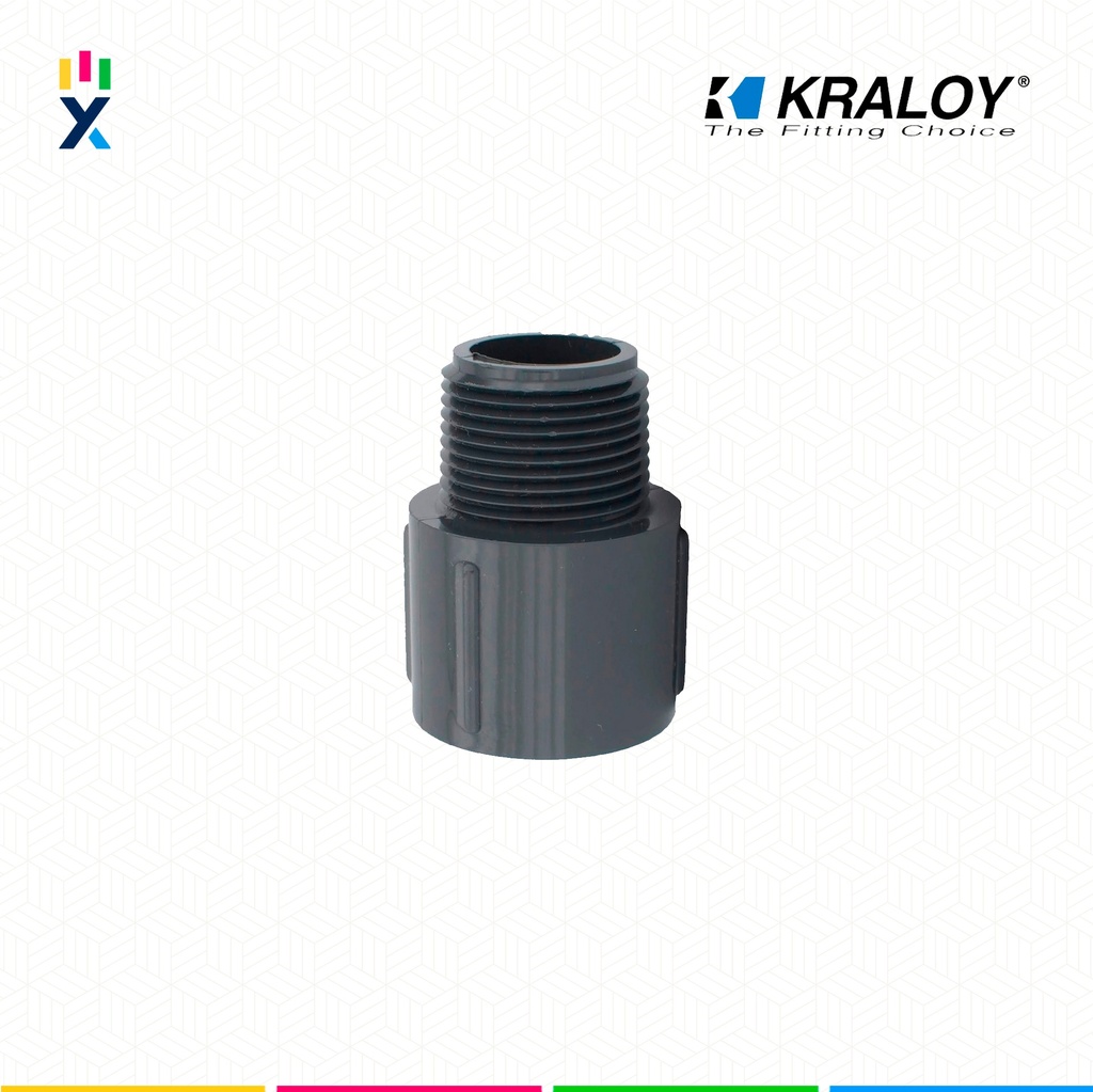 CONECTOR PVC MACHO SCH40/80 3" (75MM) UL651 KRALOY