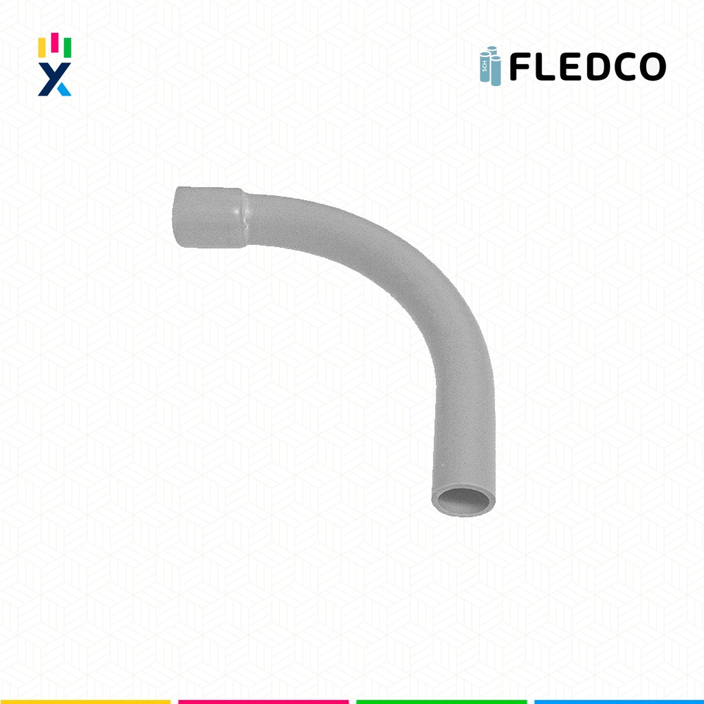 CURVA CONDUIT PVC 11/4" 90° SCH40 UL651 UV PROT. CC 3253 FLEDCO