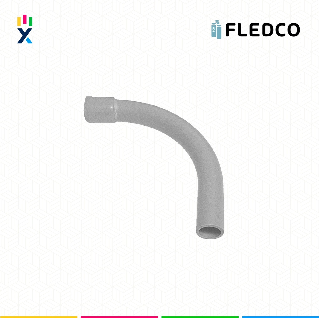 CURVA CONDUIT PVC 2" 90° SCH80 UL651 UV PROT. CC 3255 FLEDCO