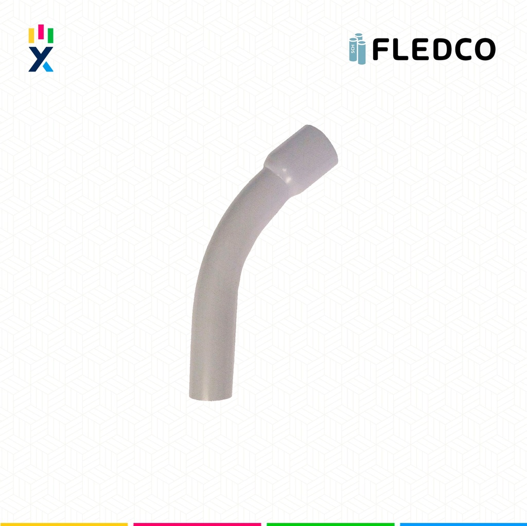 CURVA CONDUIT PVC 11/2" 45° SCH80 UL651 UV PROT. CC 3241 FLEDCO