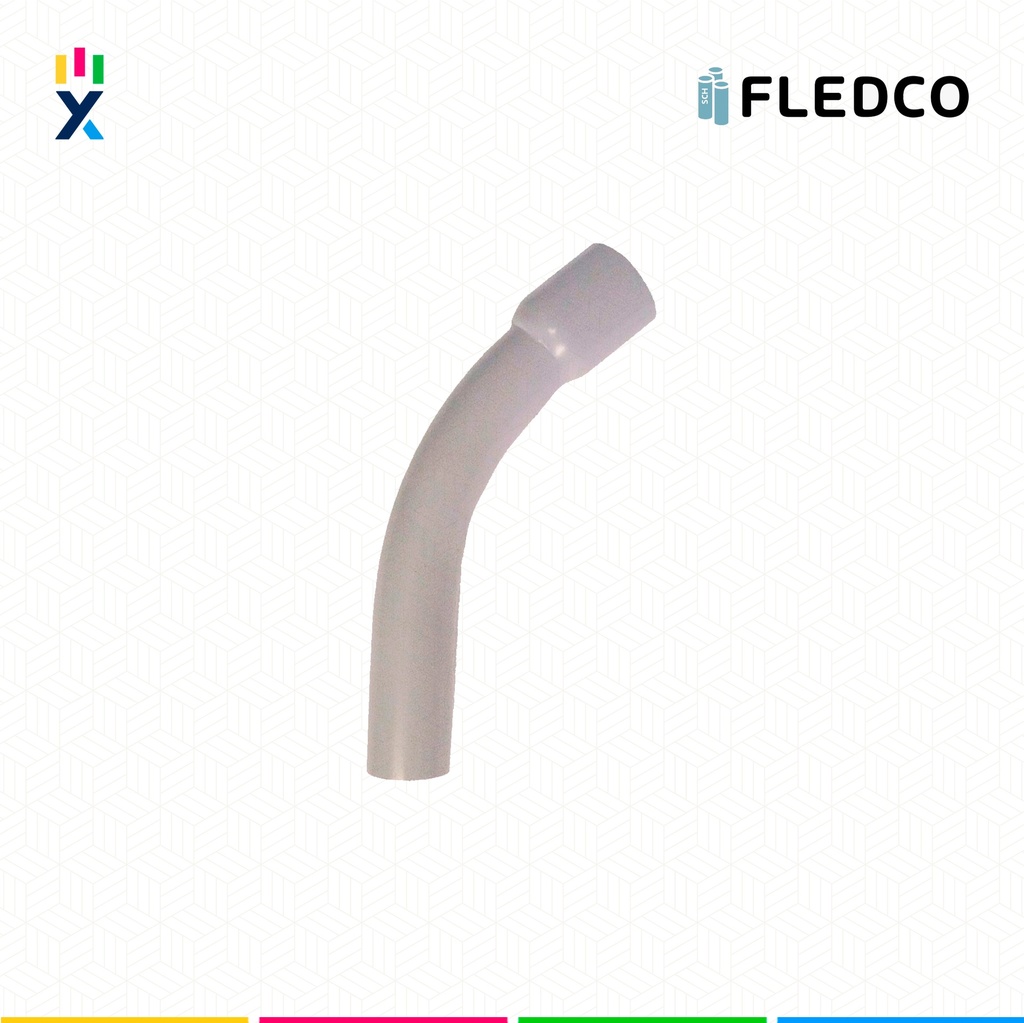 CURVA CONDUIT PVC 3" 45° SCH80 UL651 UV PROT. CC 3243 FLEDCO