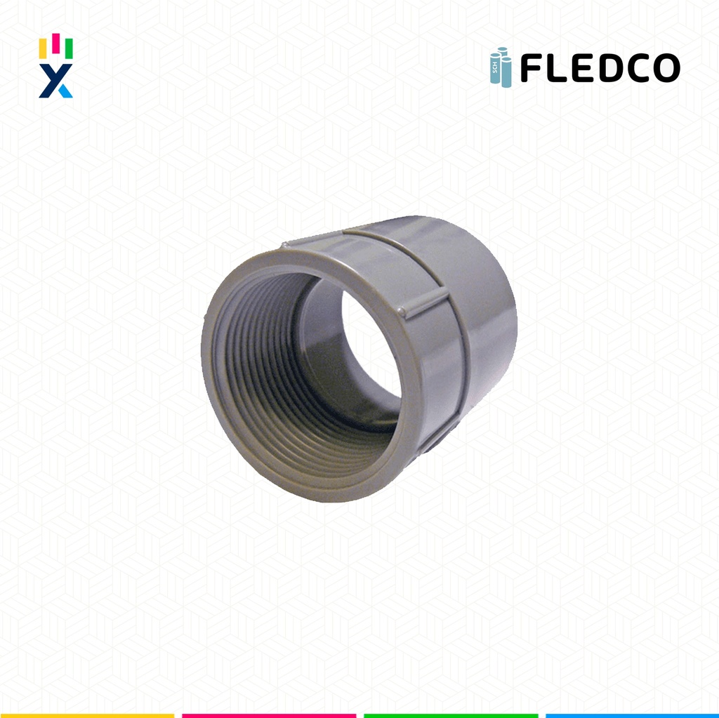 CONECTOR HEMBRA PVC 11/4" SCH40/80 UL651 UV PROT. CC 3323 FLEDCO