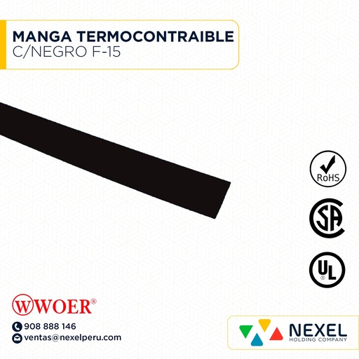 [F82257-3] MANGA TERMOCONTRAIBLE C/NEGRO F-15 WOER