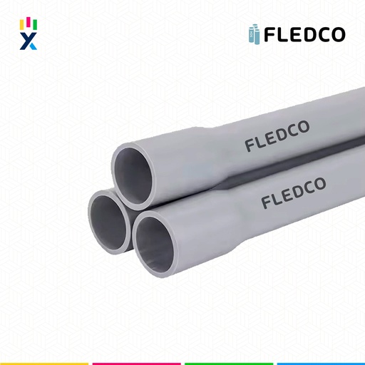 [B743508] TUBO CONDUIT PVC SCH40 11/2" 3.05M UL651 UV PROT. CC 3215 FLEDCO