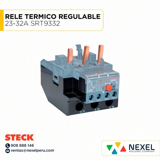 [G32850-O] OUT- RELE TERMICO REGULABLE 23-32A SRT9332 STECK 