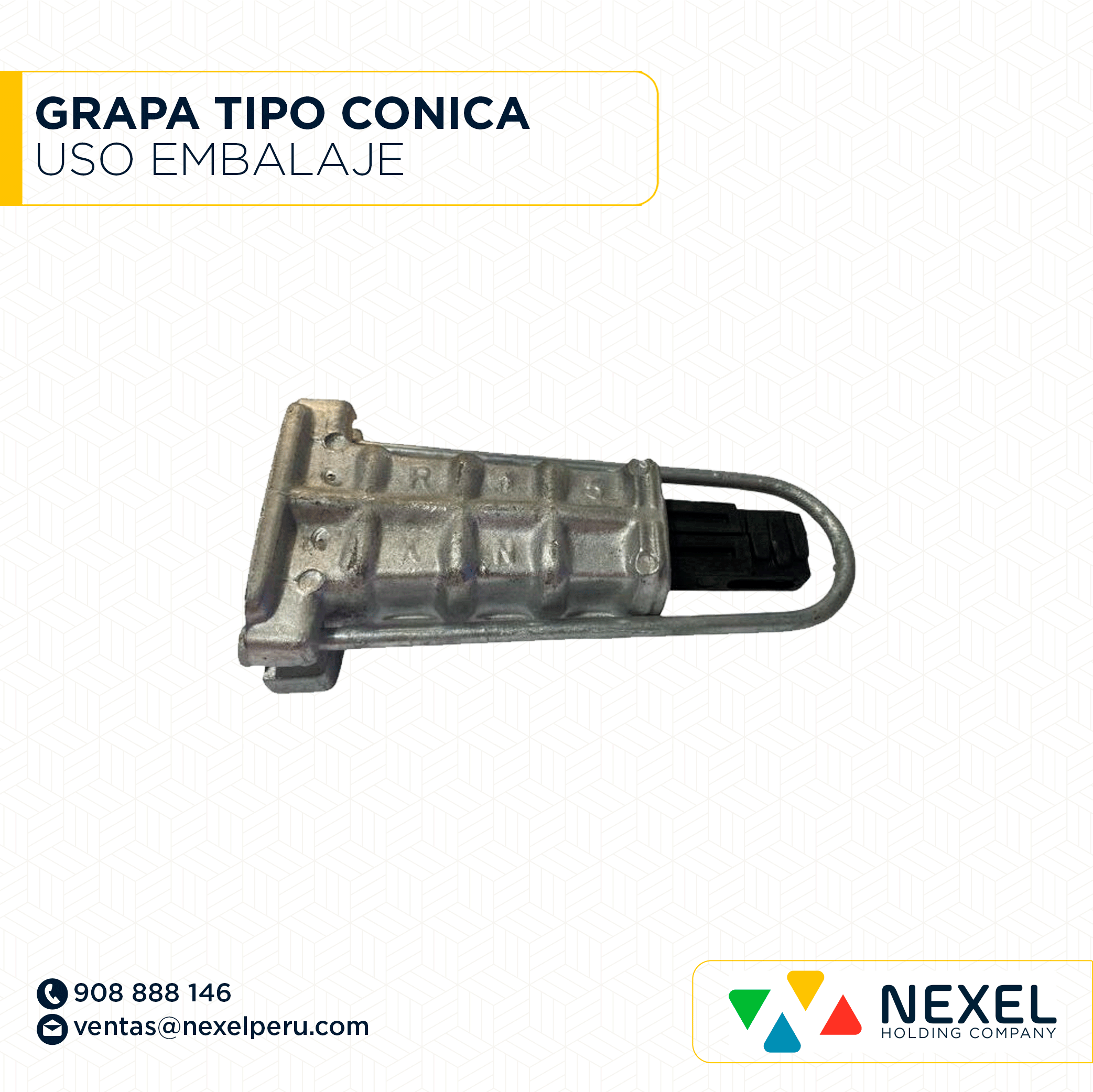 [J83352] GRAPA TIPO CONICA USO EMBALAJE NACIONAL