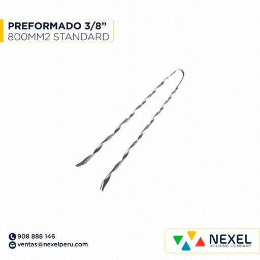 [J72674] PREFORMADO 3/8" X 800MM2 STANDARD