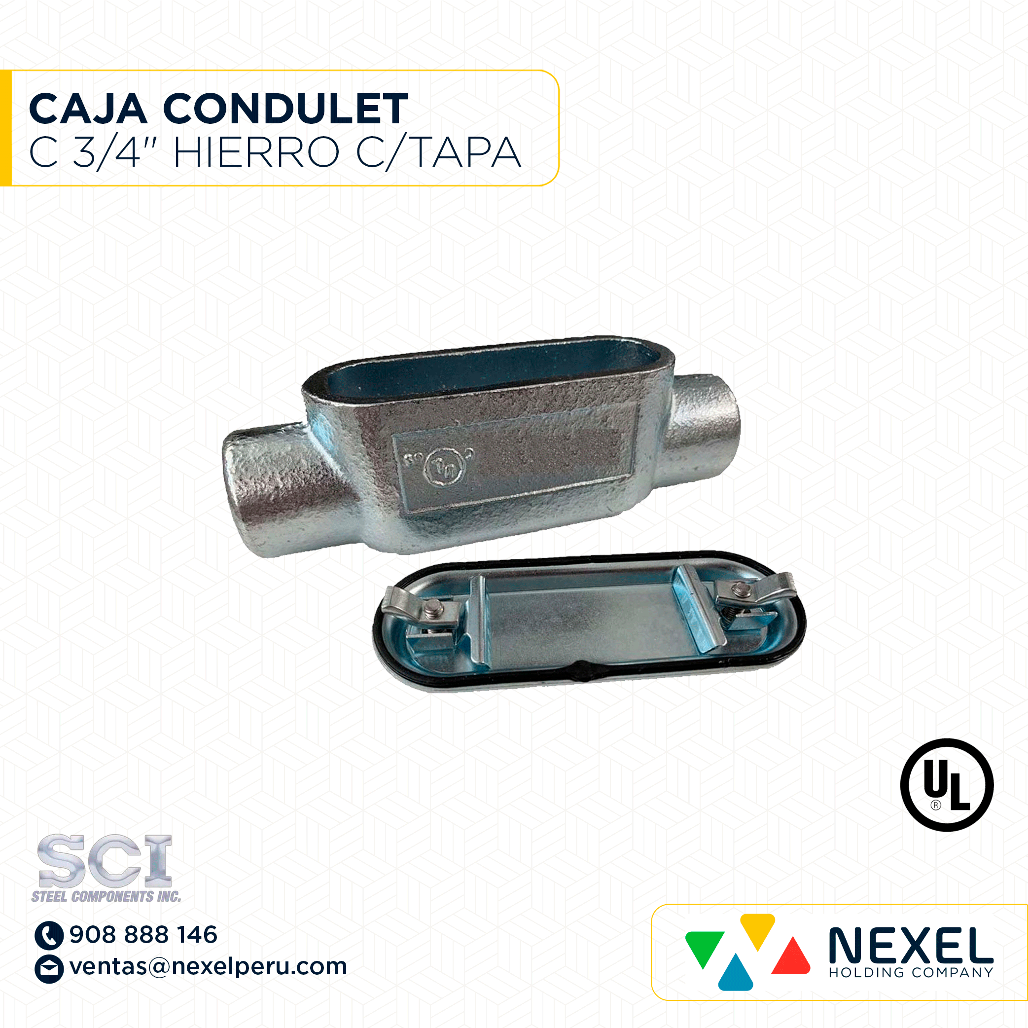 [B114247] CAJA CONDULET C 3/4" HIERRO C/TAPA SCI