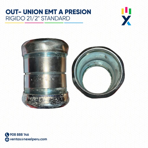 [B13568-O] OUT- UNION EMT A PRESION RIGIDO 21/2" STANDARD