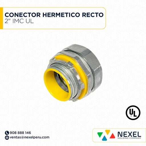 [B62625] CONECTOR HERMETICO RECTO 2" IMC UL STANDARD