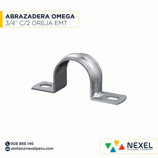 [B92465] ABRAZADERA OMEGA 3/4" C/2 OREJAS IMC STANDARD