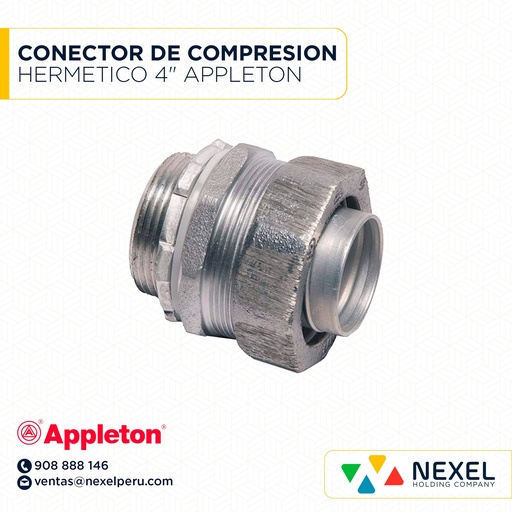 [B52041-O] OUT- CONECTOR DE COMPRESION HERMETICO 4" APPLETON