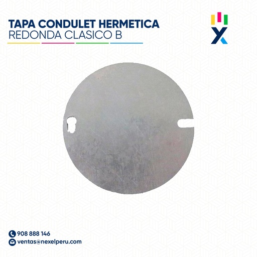 [B901863] TAPA CONDULET HERMETICA REDONDA CLASICO B STANDARD