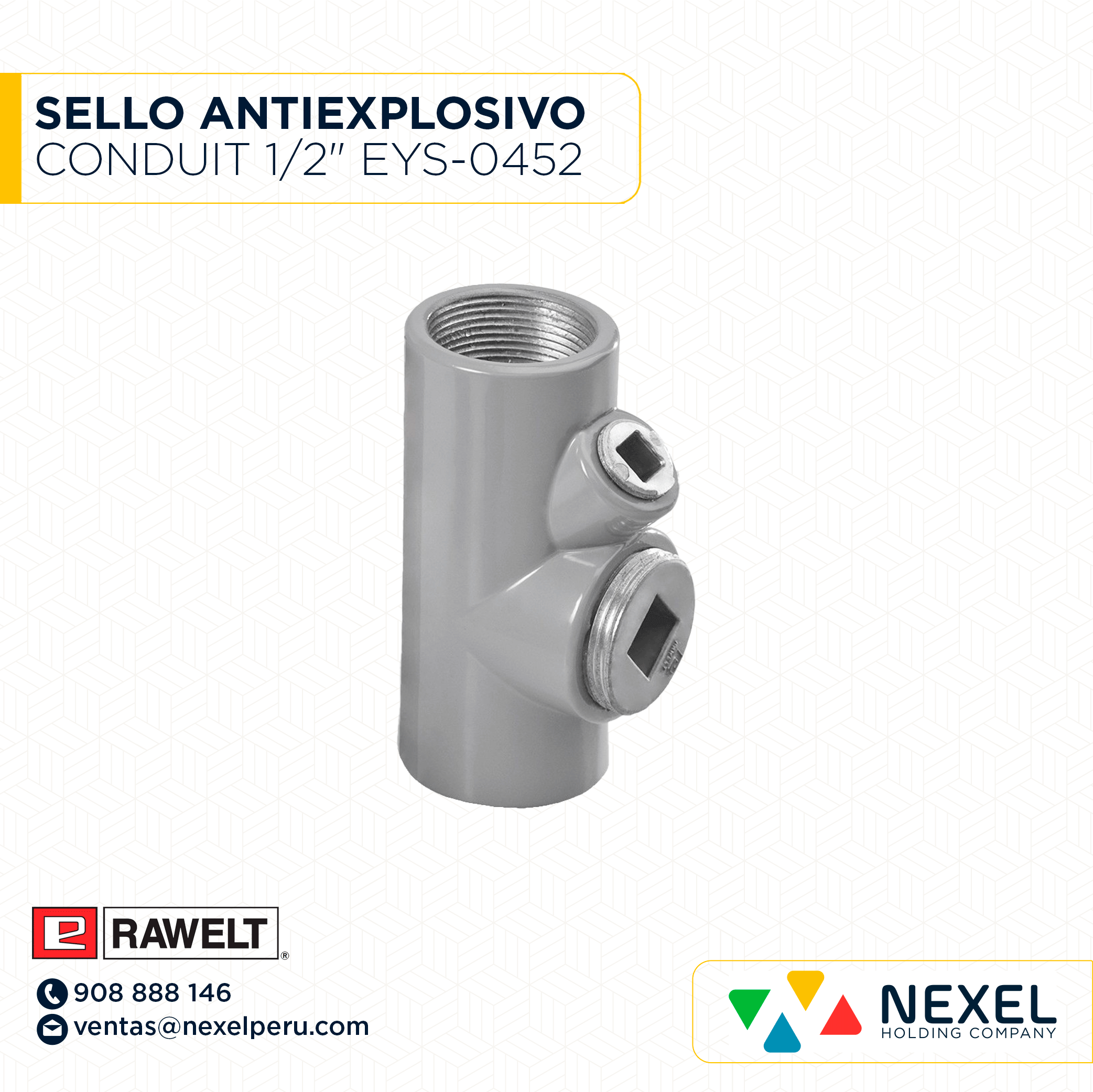 [B51743] SELLO ANTIEXPLOSIVO CONDUIT HEMBRA 1/2" EYS-0452 RAWELT