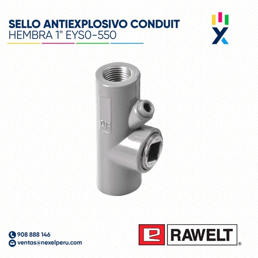 [B51740] SELLO ANTIEXPLOSIVO CONDUIT HEMBRA 1" EYS0-550 RAWELT