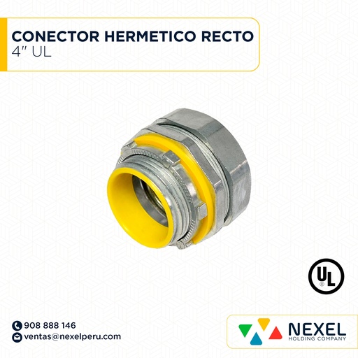 [B61639] CONECTOR HERMETICO RECTO 4" UL STANDARD