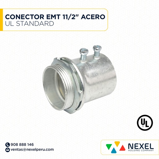 [B11634] CONECTOR EMT 11/2" ACERO UL STANDARD