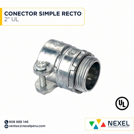 [B61351] CONECTOR SIMPLE RECTO 2" UL STANDARD