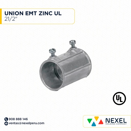[B11328] UNION EMT 21/2" ZINC UL STANDARD