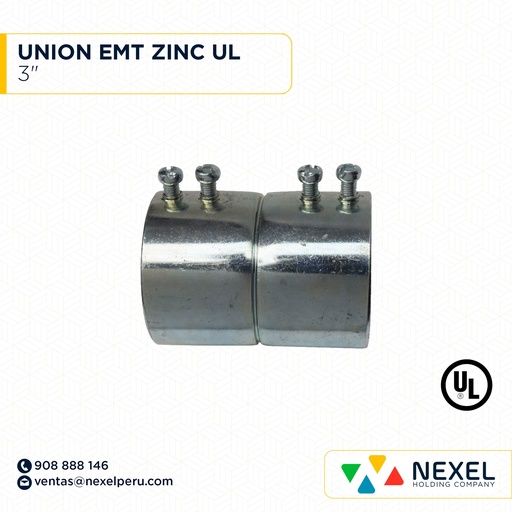 [B11326] UNION EMT 3" ZINC UL STANDARD