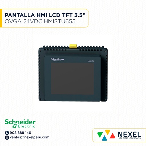 [G46252] PANTALLA HMI TACTIL LCD TFT 3.5" QVGA 24VDC ETHERNET MAGELIS HMISTU655 (OULET) SCHNEIDER