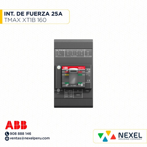 [G26179-O] OUT-INT. DE FUERZA 50A XT1N 160 ABB