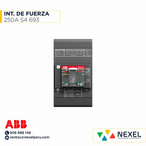 [G26177-O] OUT- INT. DE FUERZA S4 693 - 250A ABB
