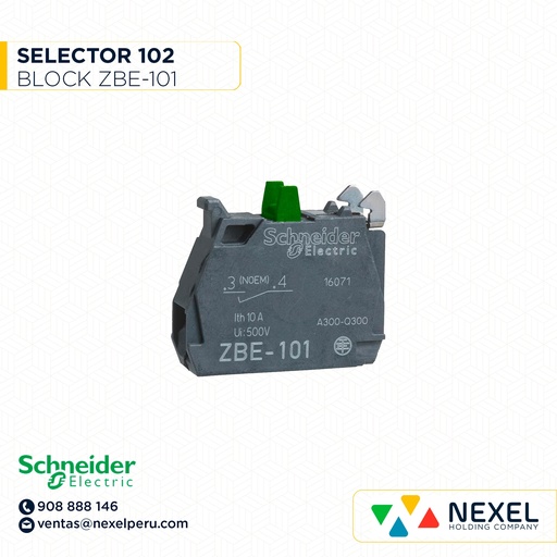 [G64535] SELECTOR 102 BLOCK ZBE-101 SCHNEIDER